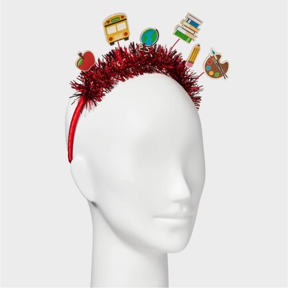 Back to School Bus Apple Pencil Icon
Tinsel Headband - Red HALLOWEEN DRESS UP - Picture 2 of 2